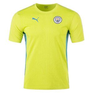 Puma Manchester City Mens Training Soccer Jersey Yellow Size S - Small - NWT $55